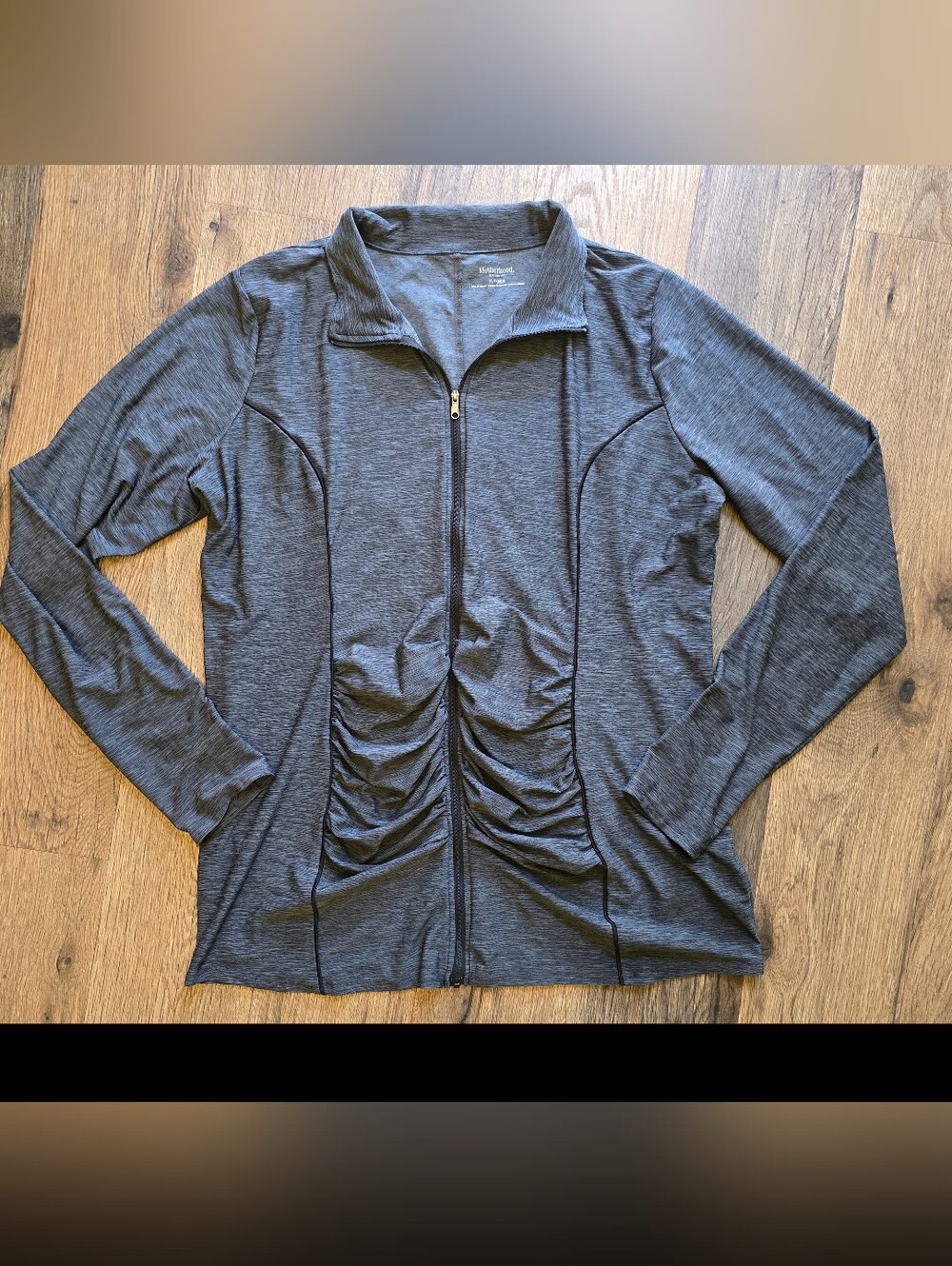 Motherhood Maternity Women's Gray Zip-Front Jacket